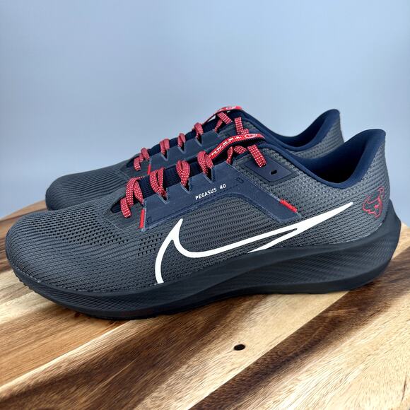 Nike Zoom Pegasus 40 NFL Houston Texans Men's Size 15 DZ5962-001 Running Shoes - Picture 3 of 9